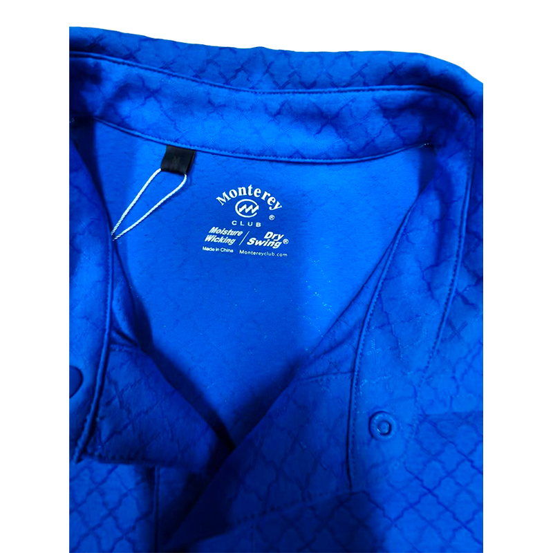 Monterey Golf Sports Casual Wear High Elastic Cotton Jacquard Fabric Fashionable Short-Sleeved Polo Shirt