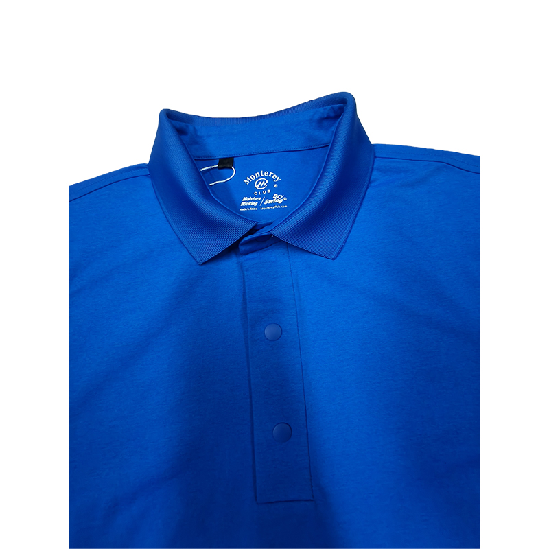 Monterey Golf Sportswear High Elastic Cotton Plain Fabric Fashionable Short-sleeved Polo Shirt