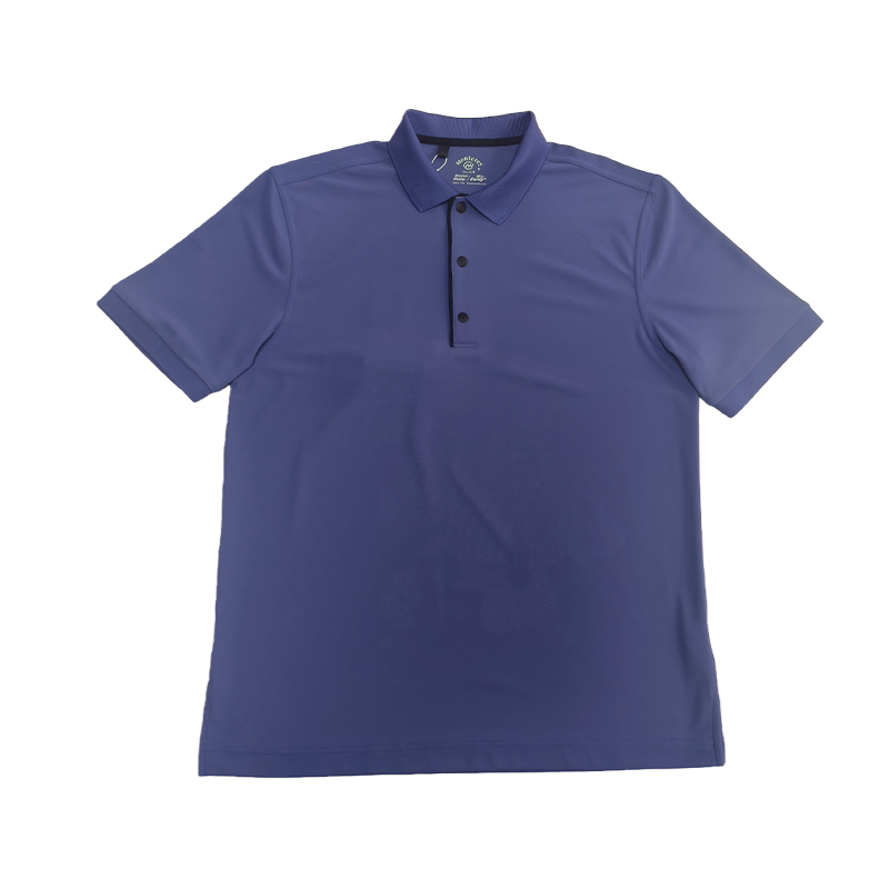 Mantley Golf T-Shirt, Breathable Mesh Fabric, Quick-Drying Short-Sleeved Ribbed Collar Polo Shirt