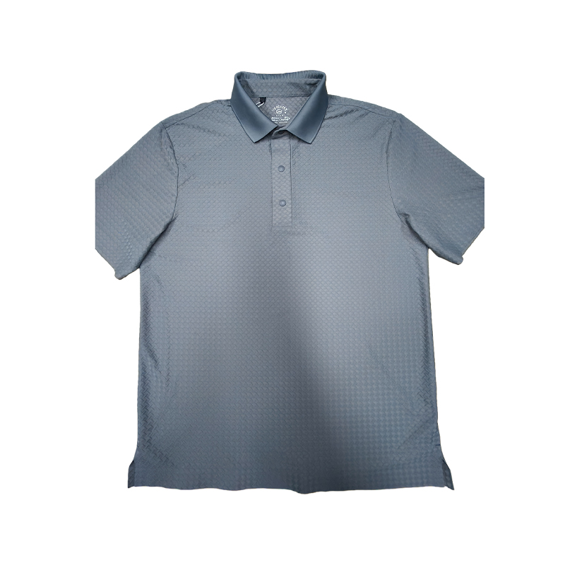 Monterey Golf Sports Casual Wear High Elastic Cool Jacquard Fabric Fashionable Seamless Quick-drying Short-sleeved Polo Shirt