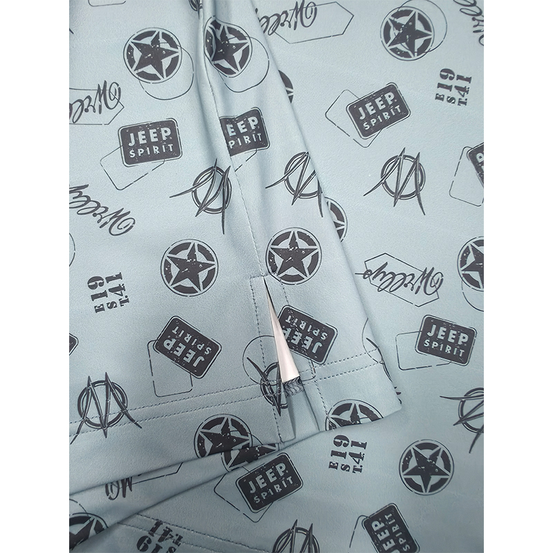 Monterey Golf Sportswear High-elastic Fashion Printed Fabric Quick-drying Short-sleeved Polo Shirt