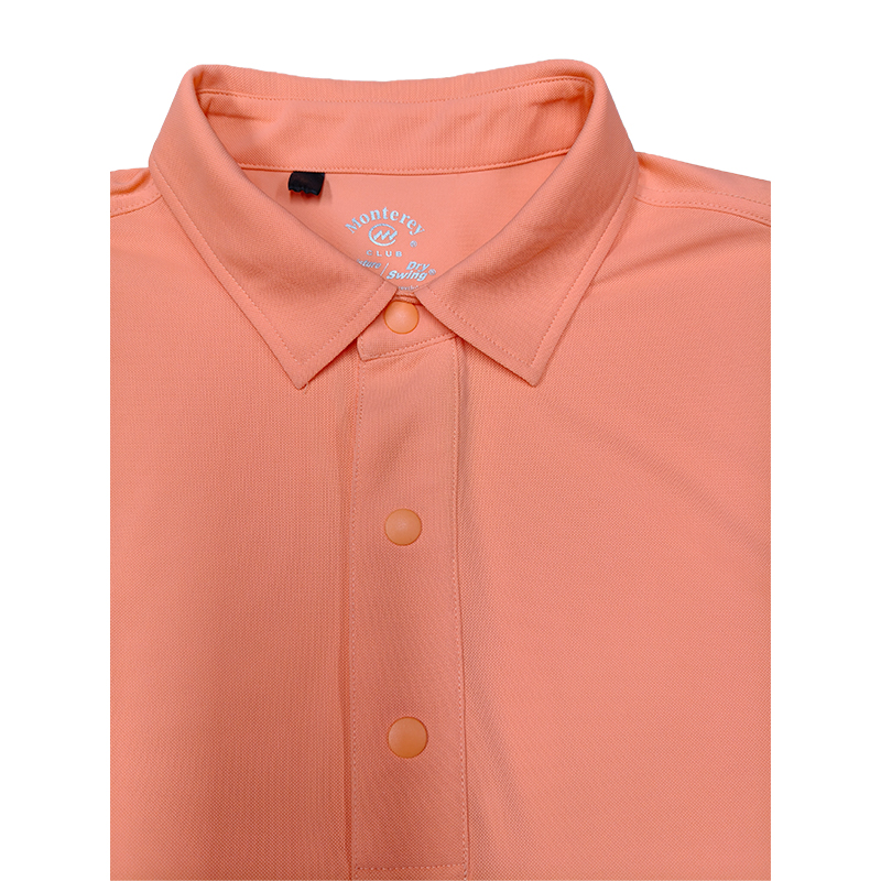 Monterey Golf Sportswear Cool Pique Mesh Breathable Quick-Drying Short-Sleeved Polo Shirt