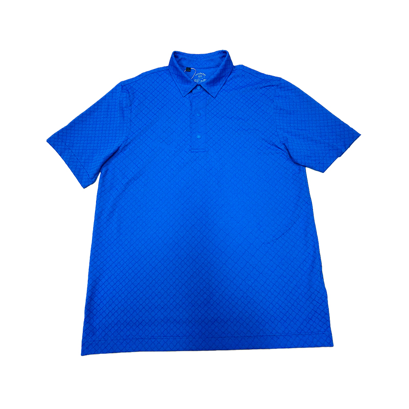 Monterey Golf Sports Casual Wear High Elastic Cotton Jacquard Fabric Fashionable Short-Sleeved Polo Shirt