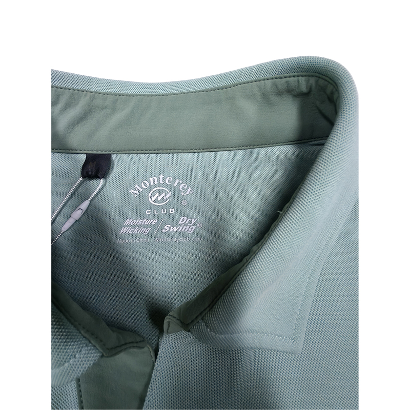 Mantley Golf T-Shirt Fine-Quality Pique Mesh Fabric Breathable Quick-Drying Short-Sleeved Small V-Neck Polo Shirt