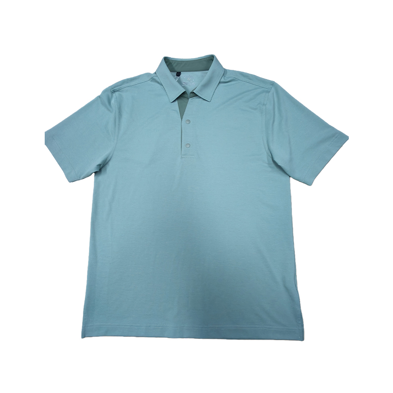 Mantley Golf T-Shirt Fine-Quality Pique Mesh Fabric Breathable Quick-Drying Short-Sleeved Small V-Neck Polo Shirt