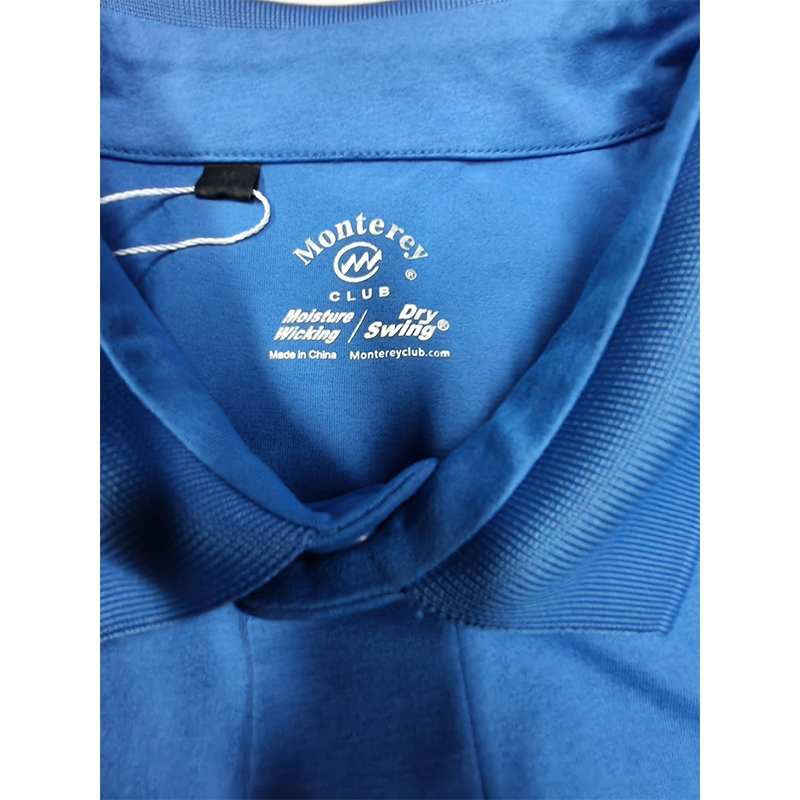 Monterey Golf Sportswear High Elastic Cotton Plain Fabric Fashionable Short-sleeved Polo Shirt