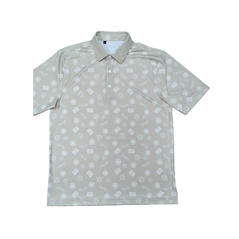Monterey Golf Sportswear High-elastic Fashion Printed Fabric Quick-drying Short-sleeved Polo Shirt