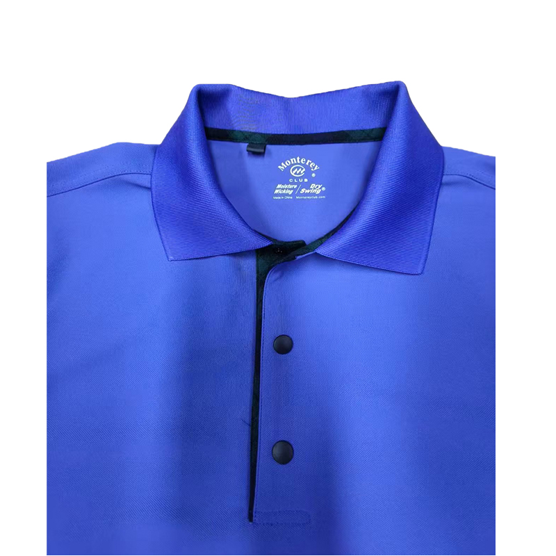 Mantley Golf T-Shirt, Breathable Mesh Fabric, Quick-Drying Short-Sleeved Ribbed Collar Polo Shirt
