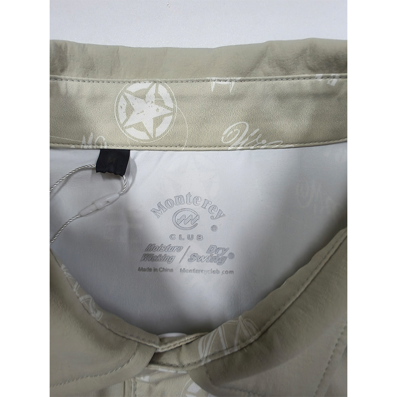 Monterey Golf Sportswear High-elastic Fashion Printed Fabric Quick-drying Short-sleeved Polo Shirt