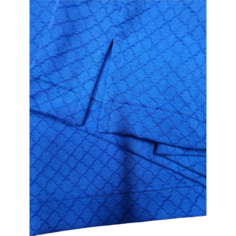 Monterey Golf Sports Casual Wear High Elastic Cotton Jacquard Fabric Fashionable Short-Sleeved Polo Shirt