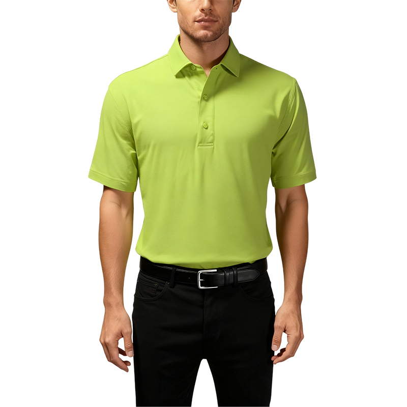 Mantley Golf T-Shirt Pique Mesh Breathable Quick-Drying Short-Sleeved Polo Shirt